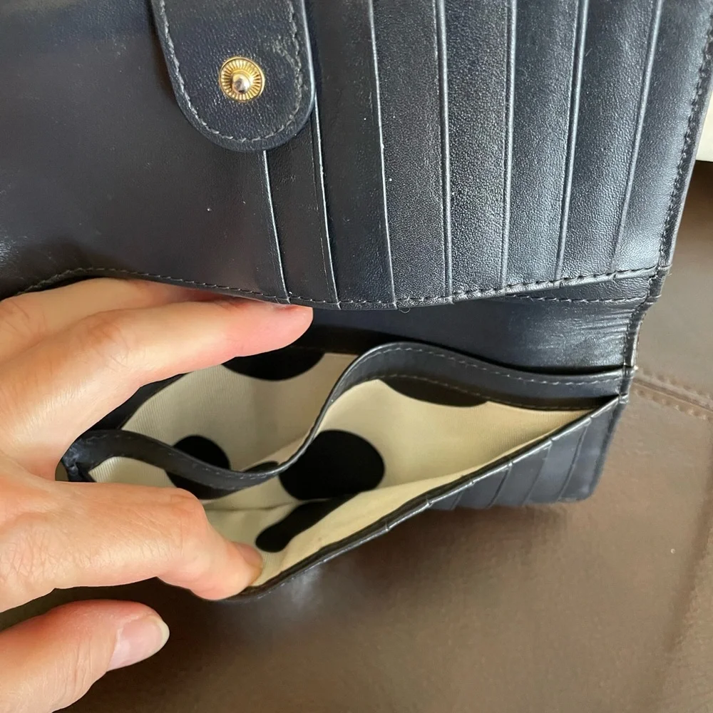 Kate Spade Genuine Leather Gold Wallet